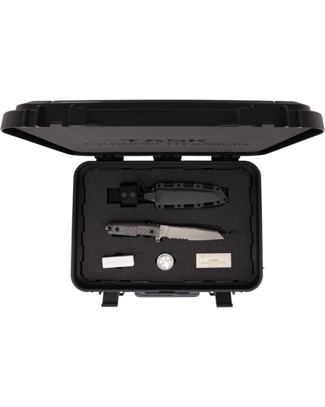 Extrema Ratio Limited Edition 100 pces Task Carbon Titanium Fixed Blade Titanium Carbon Fiber Handle