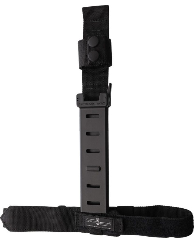 Extrema Ratio DMP fixed blade Bohler N690 steel black MIL-C-13924 burnished finish Black Forprene handle black nylon MOL