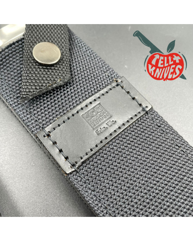 SOG S2 Trident 1986 NAVY SEALS AUS-8 steel black micarta handle SEKI Japan with box