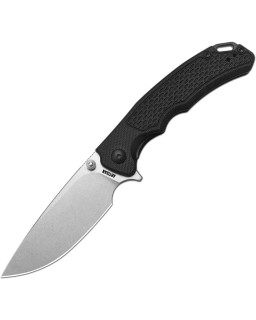 Artisan Cutlery Tradition V2 Linerlock satin finish AR-RPM9 stainless steel drop point blade Black G10 handle