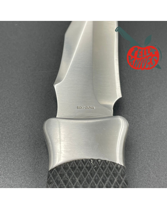 SOG Tomcat S4 440C stainless steel satin finish blade kraton handle lockback with nylon sheath and original box