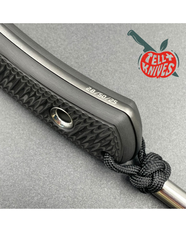 TRC Knives Signature Series 50pces Edition Polheim MagnaCut steel Black DLC Finish carbon fiber handle black kydex sheat