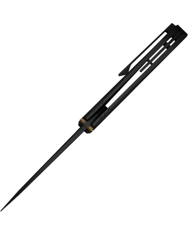 WeKnife Winsome Nested M390 stainless steel blackwash finish blade Framelock Black Titanium Handle Rose Carbon Fiber inl