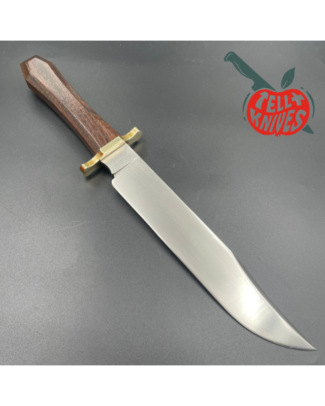 Gerber Legendary Blades Coffin Handle Bowie 440 steel Brown Leather Sheath Made In USA