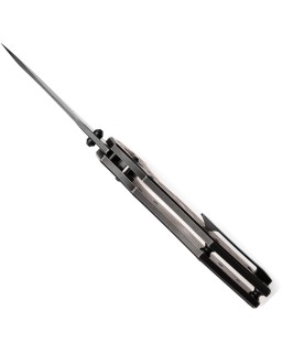 Kansept Apollo Crossbar Lock Folding Knife  CPM S35VN Steel Blue Carbon Fiber Titanium Handle