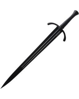 United Cutlery Honshu Midnight Sword black finish 1065 carbon steel blade black leather handle