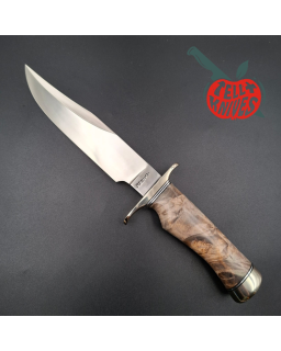 Randall Made Knives Nordic Knives Special Bowie forged stainless steel nickel silver guard California buckeye wood handle