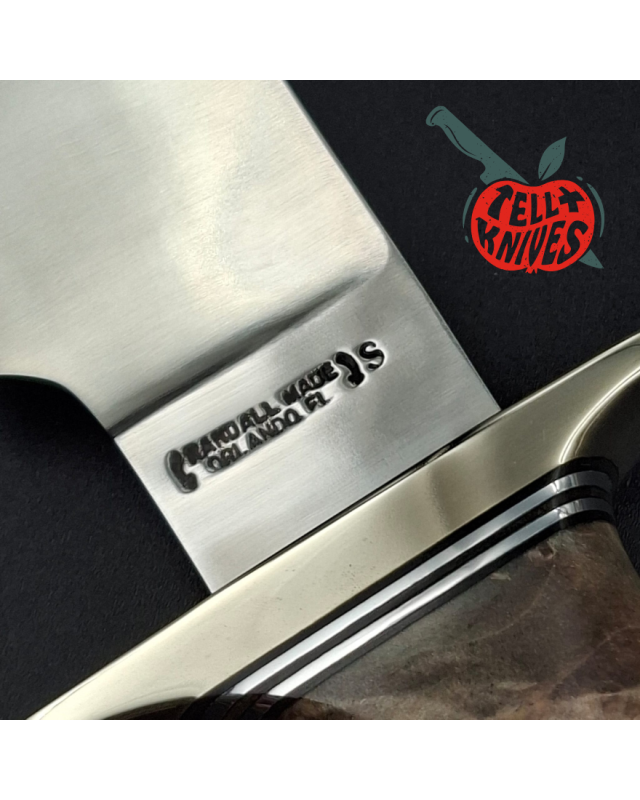 Randall Made Knives Nordic Knives Special Bowie forged stainless steel nickel silver guard California buckeye wood handle