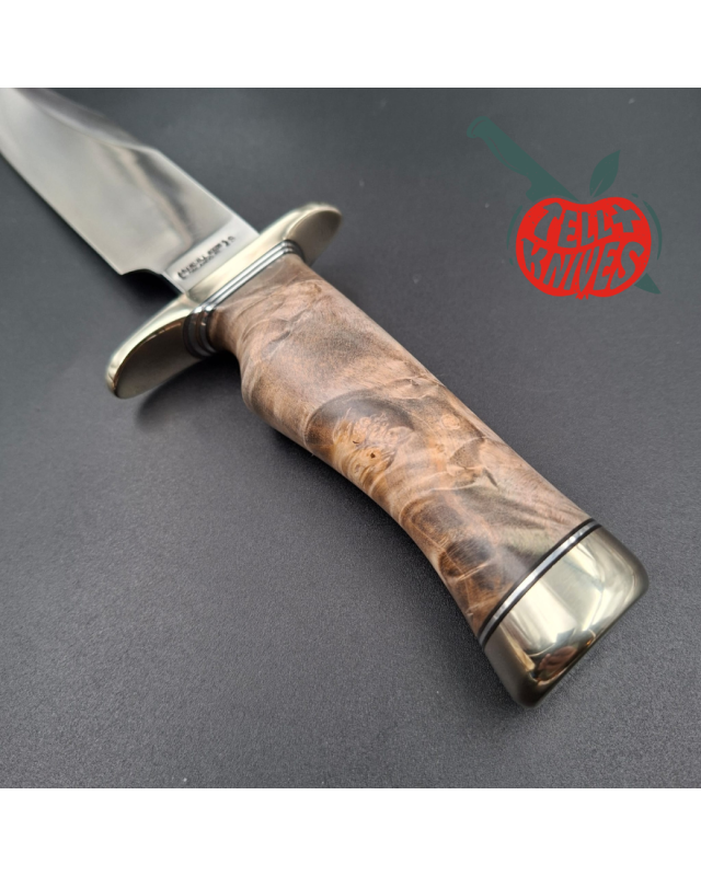 Randall Made Knives Nordic Knives Special Bowie forged stainless steel nickel silver guard California buckeye wood handle