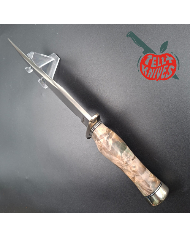 Randall Made Knives Nordic Knives Special Bowie forged stainless steel nickel silver guard California buckeye wood handle