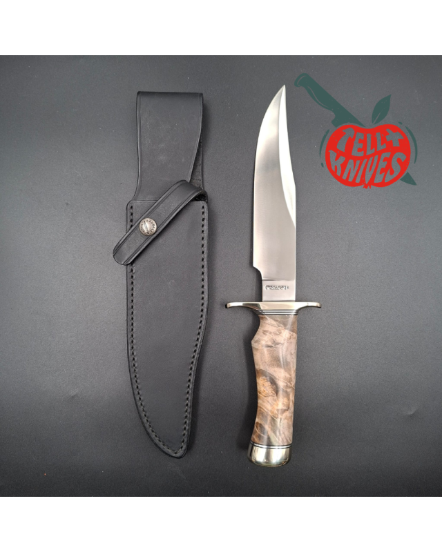 Randall Made Knives Nordic Knives Special Bowie forged stainless steel nickel silver guard California buckeye wood handle