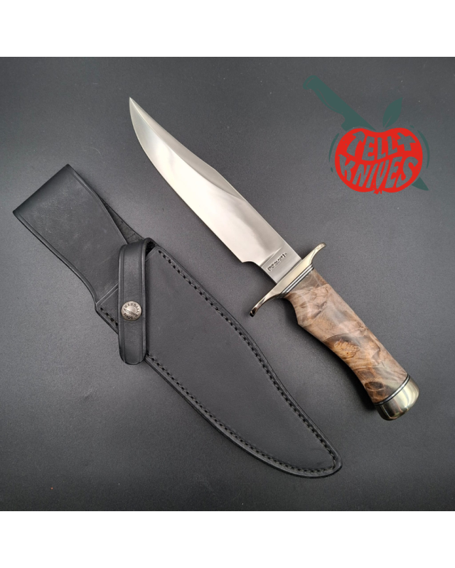 Randall Made Knives Nordic Knives Special Bowie forged stainless steel nickel silver guard California buckeye wood handle