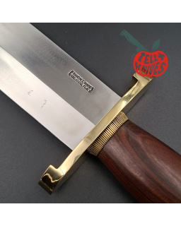 Randall Made Knives 1998 Model 12-11 Smithsonian Bowie forged carbon steel ironwood handle brass guard and pommel