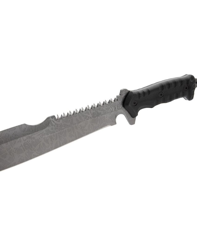 United Cutlery M48 Combat Machete sawback Gen II black nylon sheath