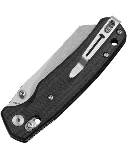 Bestech Cicada's Wing B-Lock Stonewash 10Cr15CoMoV Steel Black G10 Handle