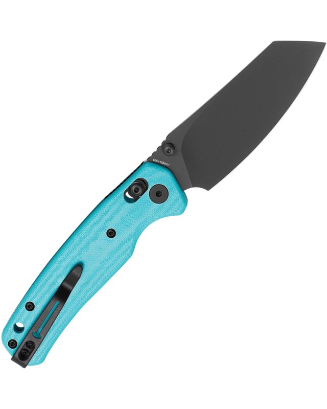 Bestech Cicada's Wing B-Lock Black PVD 10Cr15CoMoV Steel Blue G10 Handle