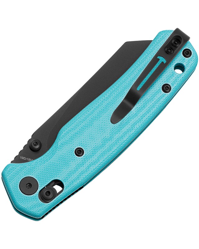 Bestech Cicada's Wing B-Lock Black PVD 10Cr15CoMoV Steel Blue G10 Handle