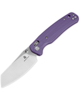 Bestech Cicada's Wing B-Lock Satin 10Cr15CoMoV Steel Purple G10 Handle