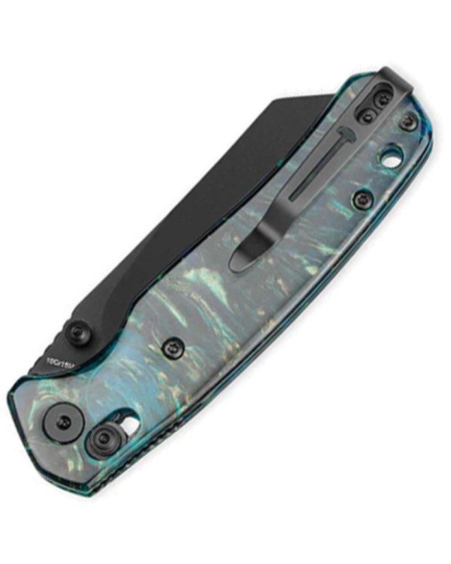 Bestech Cicada's Wing B-Lock Black 10Cr15CoMoV Steel Black and Blue Resin Handle