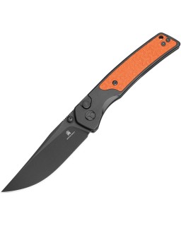 Bestech Icebreaker Black PVD D2 Tool Steel Black Alu Orange G10 Handle