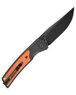 Bestech Icebreaker Black PVD D2 Tool Steel Black Alu Orange G10 Handle