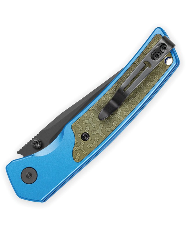 Bestech Icebreaker Black PVD D2 Tool Steel Blue Alu Green G10 Handle
