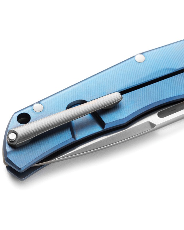 LionSteel Q4TTRO Folding Knife  CPM-MagnaCut Steel Braun Micarta Titanium Handle