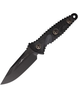 Microtech Socom Alpha Mini M390 steel DLC black finish Carbon Fiber handle - signature series