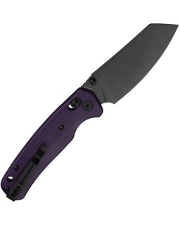 Bestech Cicada's Wing B-Lock Black Finish 10Cr15CoMoV Steel Purple G10 Handle