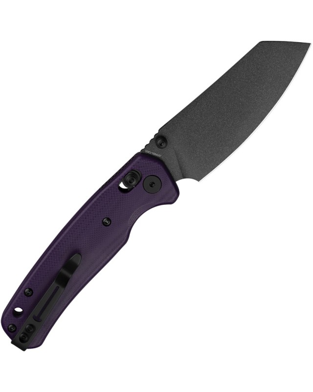 Bestech Cicada's Wing B-Lock Black Finish 10Cr15CoMoV Steel Purple G10 Handle