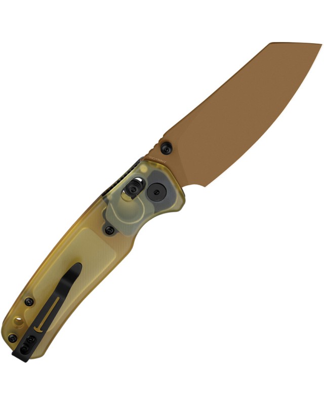 Bestech Cicada's Wing B-Lock Red Finish 10Cr15CoMoV Steel Black G10 Handle