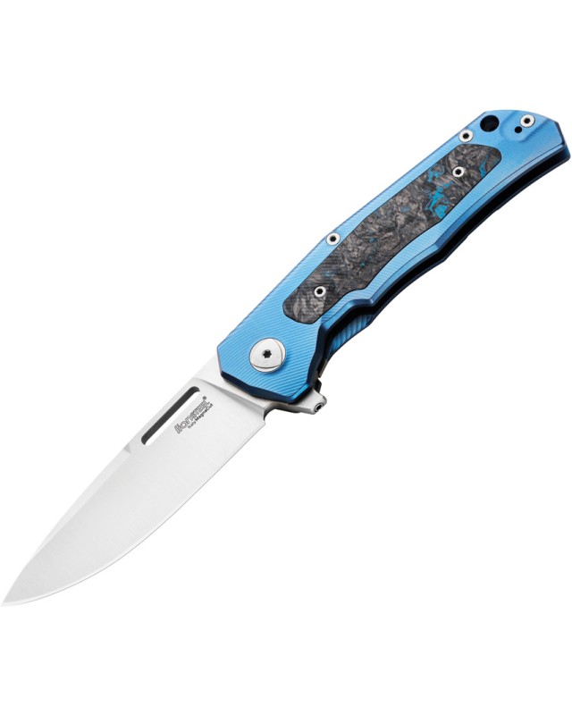 LionSteel Q4TTRO Folding Knife  CPM-MagnaCut Steel Braun Micarta Titanium Handle