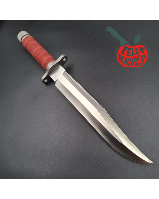 AL MAR Knives 4010 SF-10 Survival knife AUS6 stainless steel tubular handle brown leather sheath