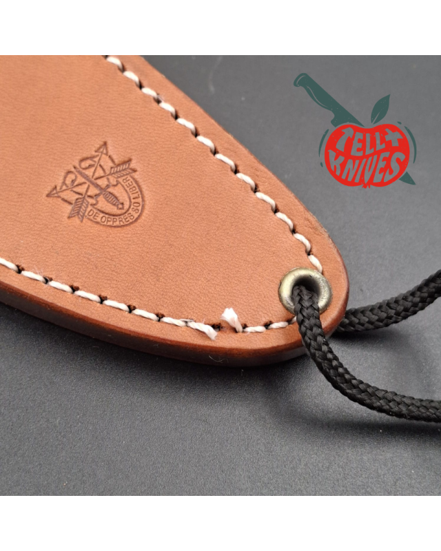 AL MAR Knives 4010 SF-10 Survival knife AUS6 stainless steel tubular handle brown leather sheath