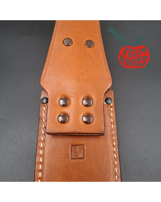 AL MAR Knives 4010 SF-10 Survival knife AUS6 stainless steel tubular handle brown leather sheath