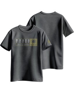 Spyderco Life's A Grind T-Shirt Grey L