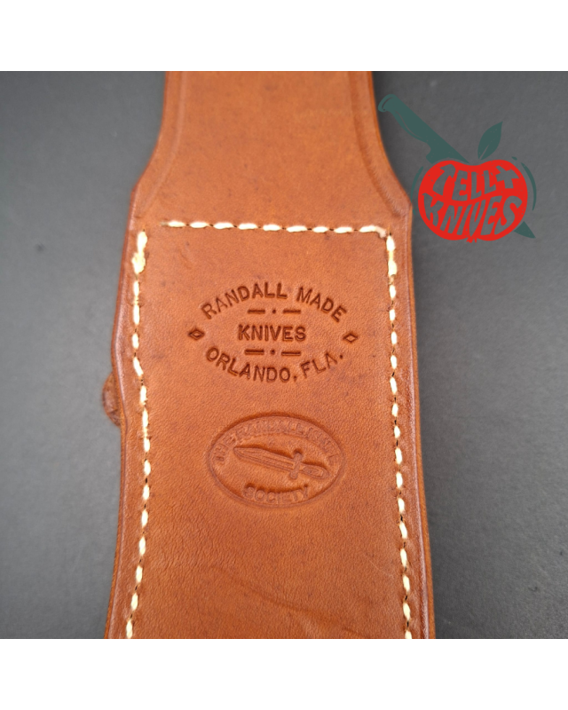 Randall Made Knives 2001 RSK4 4-8 fighter forged carbone steel blade brass hilt stacked leather handle only 384 made