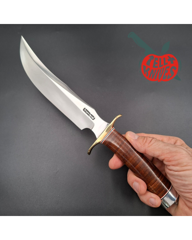 Randall Made Knives 2001 RSK4 4-8 fighter forged carbone steel blade brass hilt stacked leather handle only 384 made