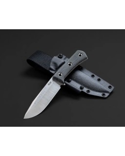 TRC Apocalypse PRIME full tang ELMAX steel Satin Finish Black canvas micarta handle black kydex sheath