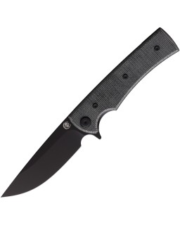 Chaves Knives Liberation Street Linerlock Black PVD Elmax Steel Blade Black Micarta Handle