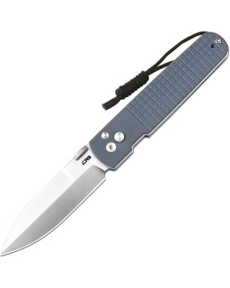 CJRB Locust Button Lock Sand Blast AR-RPM9 Stainless Steel Blade Blue G10 Handle