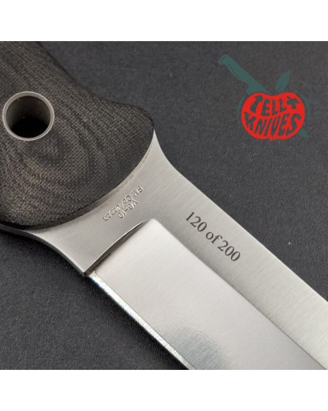 Al Mar Knives Mini SERE Operator SEKI Japan full tang VG-10 stainless steel black micarta handle numbered