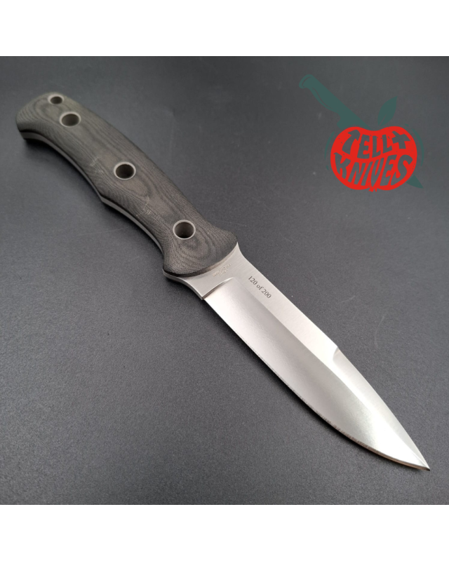 Al Mar Knives Mini SERE Operator SEKI Japan full tang VG-10 stainless steel black micarta handle numbered