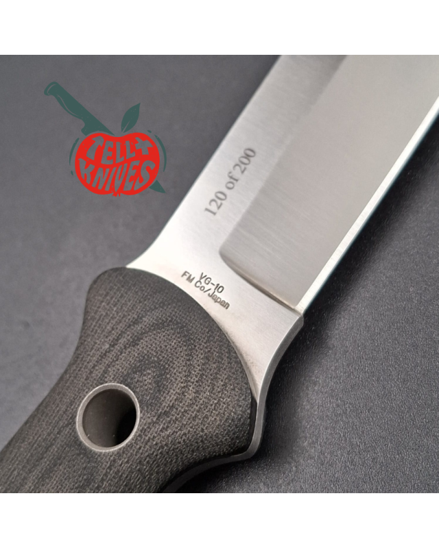 Al Mar Knives Mini SERE Operator SEKI Japan full tang VG-10 stainless steel black micarta handle numbered