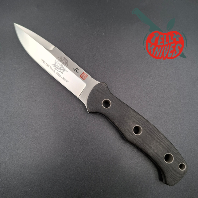 Al Mar Knives FBI Miami Mini SERE Operator SEKI Japan full tang VG-10 stainless steel black micarta handle