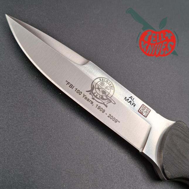 Al Mar Knives FBI Miami Mini SERE Operator SEKI Japan full tang VG-10 stainless steel black micarta handle