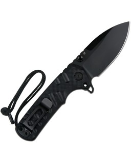 CJRB Tundra Linerlock Black PVD D2 Black G10 Handle
