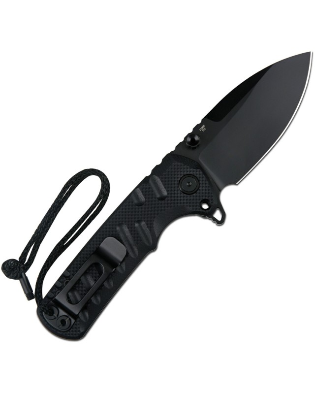 CJRB Tundra Linerlock Black PVD D2 Black G10 Handle