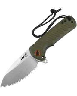 CJRB Tundra Linerlock Stonewash D2 Green G10 Handle