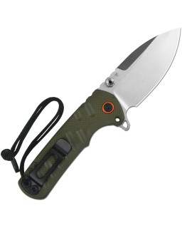 CJRB Tundra Linerlock Stonewash D2 Green G10 Handle